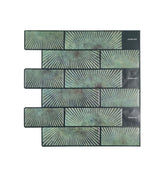 Sage Green Subway Peel and Stick Wall Tile | Kitchen Backsplash Tiles | Self Adhesive Tiles For Home Decor